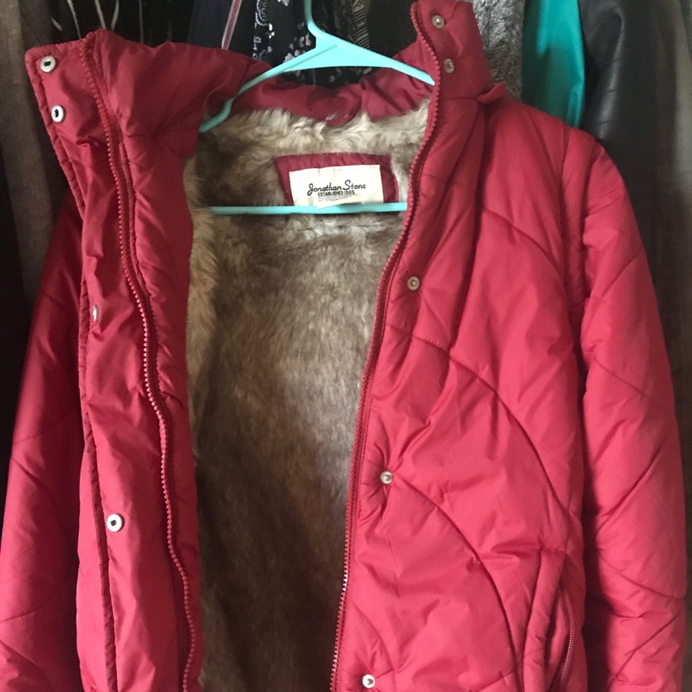 Jonathan Stone Red Winter Coat